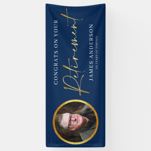 Gefeliciteerd met uw Premier Photo + Gold Script B Spandoek (Verticaal)