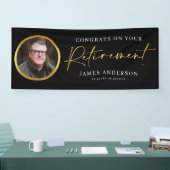 Gefeliciteerd met uw Premier Photo + Gold Script Spandoek (Beurs)