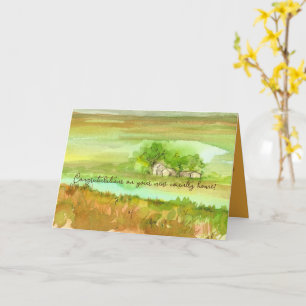 Gefeliciteerd met uw Ranch New Home Boerderij Kaart