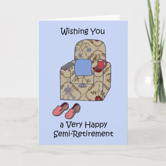 Gefeliciteerd met uw semi-pensioen kaart (Voorkant)