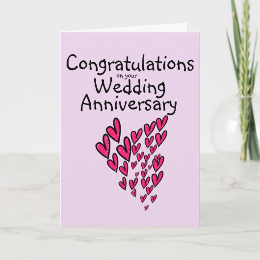 Gefeliciteerd met uw trouwdag kaart (Voorkant)