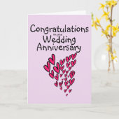 Gefeliciteerd met uw trouwdag kaart (Gele Bloem)