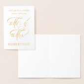 Gefeliciteerd met uw trouwdag, mijnheer en mevrouw folie kaarten (Display)