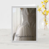 Gefeliciteerd met uw trouwdag of verloving, Bruilo Kaart (Gele Bloem)