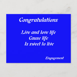 Gefeliciteerd met uw verloving briefkaarten