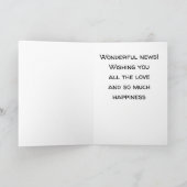 *GEFELICITEERD MET ** UW VERLOVING** KAART (Binnen)