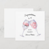 Gefeliciteerd met uw verlovingskaart  aankondiging (Voorkant / Achterkant)