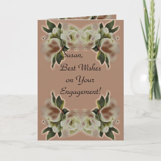 Gefeliciteerd met uw verlovingskaarten kaart (Voorkant)