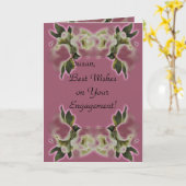 Gefeliciteerd met uw verlovingskaarten kaart (Gele Bloem)