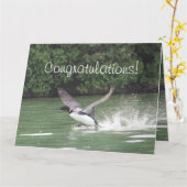 Gefeliciteerd met uw vlucht kaart (Gele Bloem)