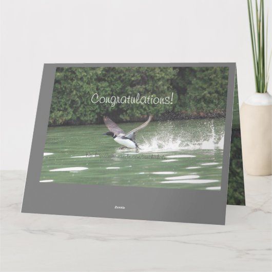 Gefeliciteerd met uw vlucht kaart (Achterkant)