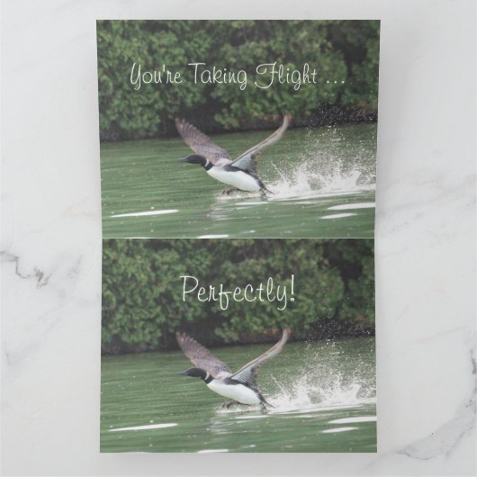 Gefeliciteerd met uw vlucht kaart (Binnen)