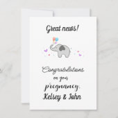 Gefeliciteerd met uw zwangerschap, aanpassen feestdagenkaart (Voorkant)