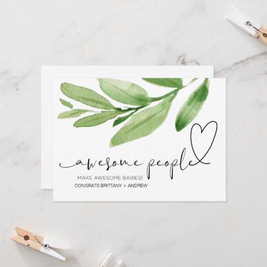 Gefeliciteerd met uw zwangerschap Gift voor Friend Kaart (Voorkant / Achterkant in situ)