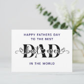 Gefeliciteerd met Vaderdag, allerbeste papa Kaart (Staand voorkant)