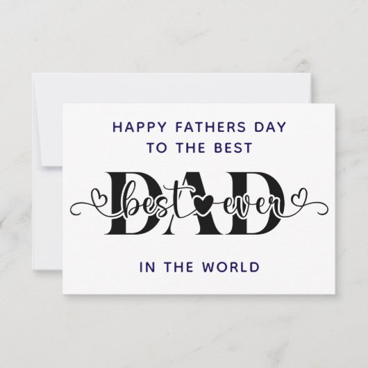 Gefeliciteerd met Vaderdag, de Beste Kaart (Voorkant)