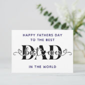 Gefeliciteerd met Vaderdag, de Beste Kaart (Staand voorkant)