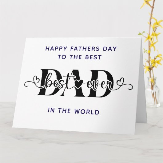 Gefeliciteerd met Vaderdag, de beste Kaart (Gele Bloem)