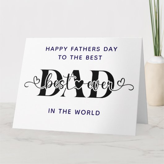 Gefeliciteerd met Vaderdag, de beste Kaart (Voorkant)