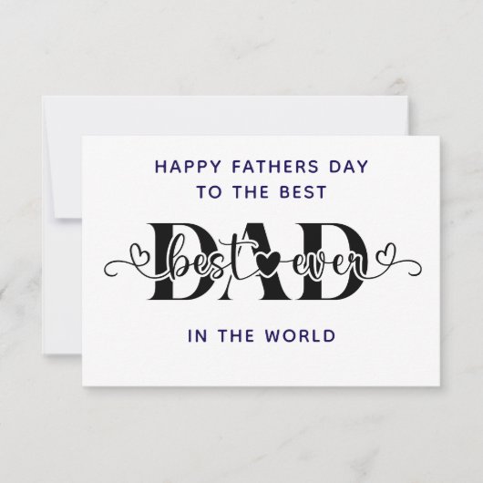 Gefeliciteerd met Vaderdag, de Beste Kaart (Voorkant)