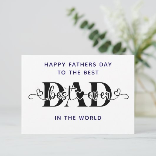 Gefeliciteerd met Vaderdag, de Beste Kaart (Staand voorkant)
