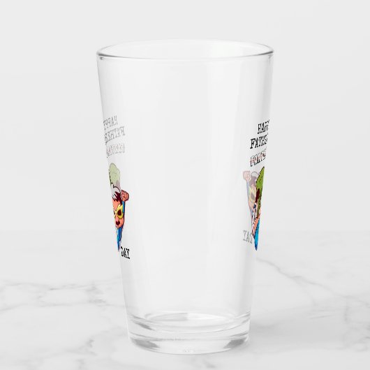 Gefeliciteerd met vaderdag Farter Joke Glas (Links)