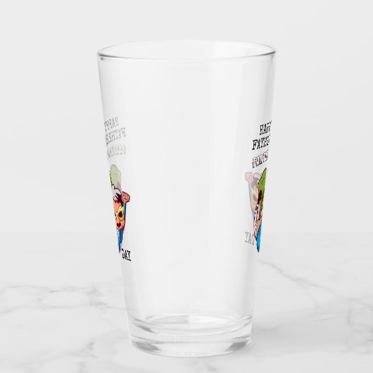 Gefeliciteerd met vaderdag Farter Joke Glas (Rechts)