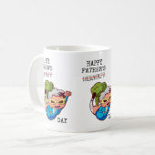 Gefeliciteerd met vaderdag Farter Joke Koffiemok (Voorkant links)
