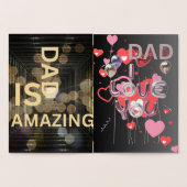 GEFELICITEERD MET VADERDAG FOLIE KAARTEN (Binnen)