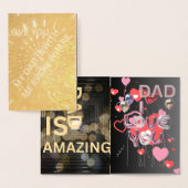 GEFELICITEERD MET VADERDAG FOLIE KAARTEN (Display)