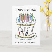 Gefeliciteerd met verjaardag aan Mechanicien Kaart (Gele Bloem)