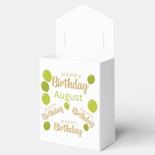 Gefeliciteerd met verjaardag Augustus Birthdays Fa Bedankdoosjes (Geopend)