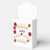 Gefeliciteerd met verjaardag Juli verjaardagen Bedankdoosjes (Geopend)