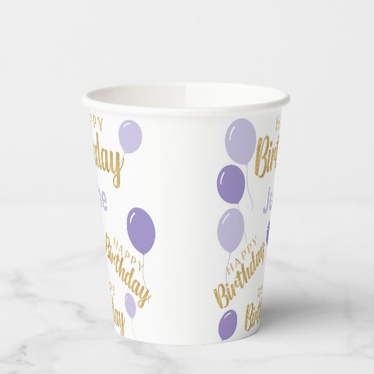 Gefeliciteerd met verjaardag Junilistan Papieren Bekers (Links)