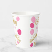 Gefeliciteerd met verjaardag oktober Birthdays Pap Papieren Bekers (Links)