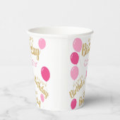 Gefeliciteerd met verjaardag oktober Birthdays Pap Papieren Bekers (Rechts)