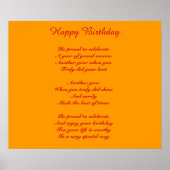 Gefeliciteerd met verjaardag poster (Voorkant)