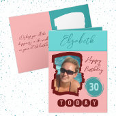 Gefeliciteerd met verjaardag vandaag 30 jaar voeg kaart