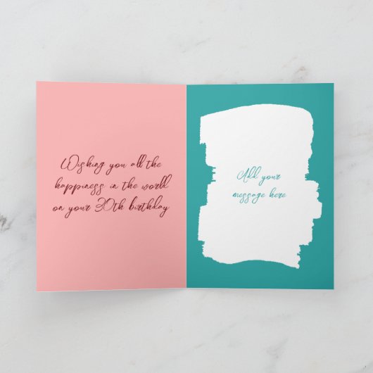 Gefeliciteerd met verjaardag vandaag 30 jaar voeg  kaart (Binnen)