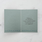 Gefeliciteerd met Verloving voor persoonlijke wedd Kaart (Binnen)