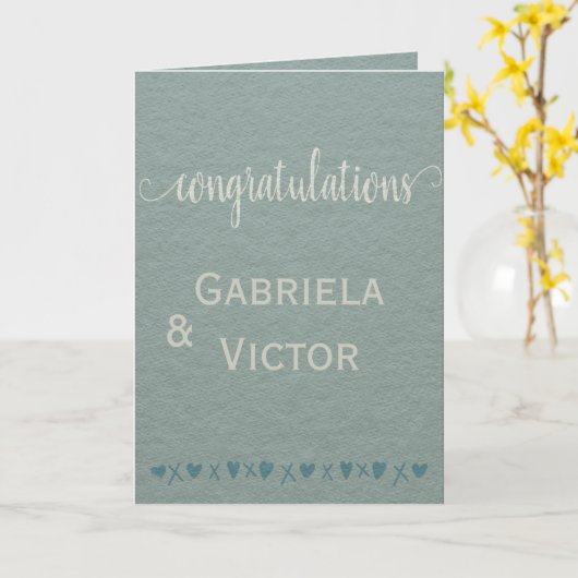 Gefeliciteerd met Verloving voor persoonlijke wedd Kaart (Gele Bloem)