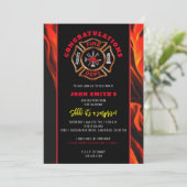 Gefeliciteerd met vuur kaart (Staand voorkant)