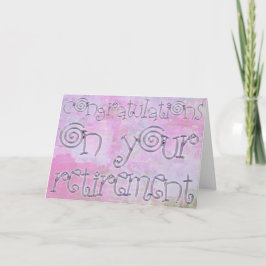 Gefeliciteerd met Waterverf van de Typografie voor Kaart