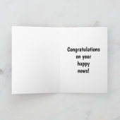 Gefeliciteerd met Wenskaart zwangerschap Kaart (Binnen)