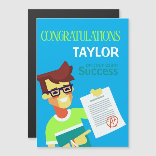 Gefeliciteerd met zijn examensucces -  (Voorkant / Achterkant)