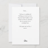 Gefeliciteerd met zwangerschap, Flat Holiday Kaart (Achterkant)