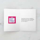 Gefeliciteerd met zwangerschap kaart (Binnen)