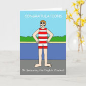 Gefeliciteerd met zwemmen in het Kanaal Kaart (Gele Bloem)