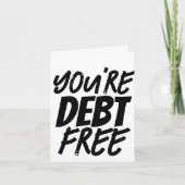 Gefeliciteerd Milestone Financial Freedom Goal Kaart (Voorkant)