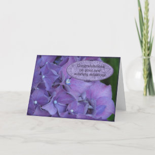 Gefeliciteerd, Milestone Sobriety Recovery Card Kaart